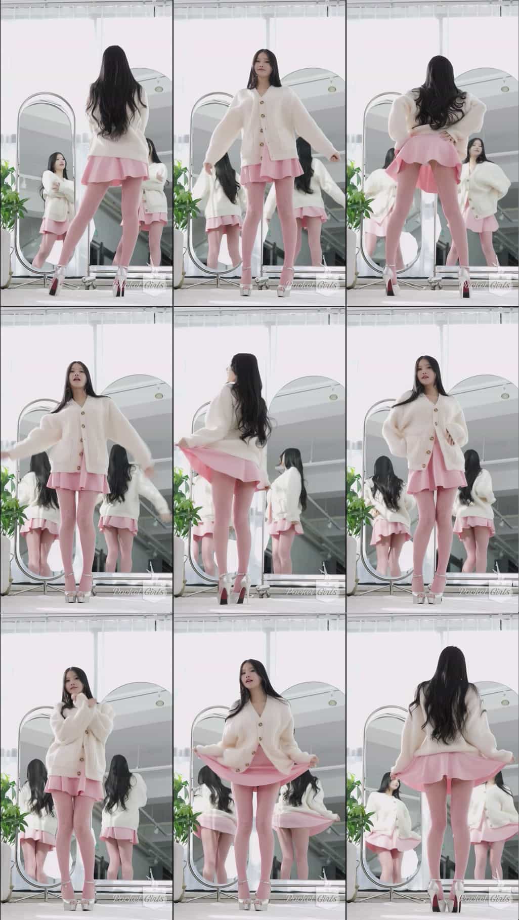 Pink Body Stocking Dance, Yeonji, Pocket Girls, 연지, 포켓걸스 – #00263插图