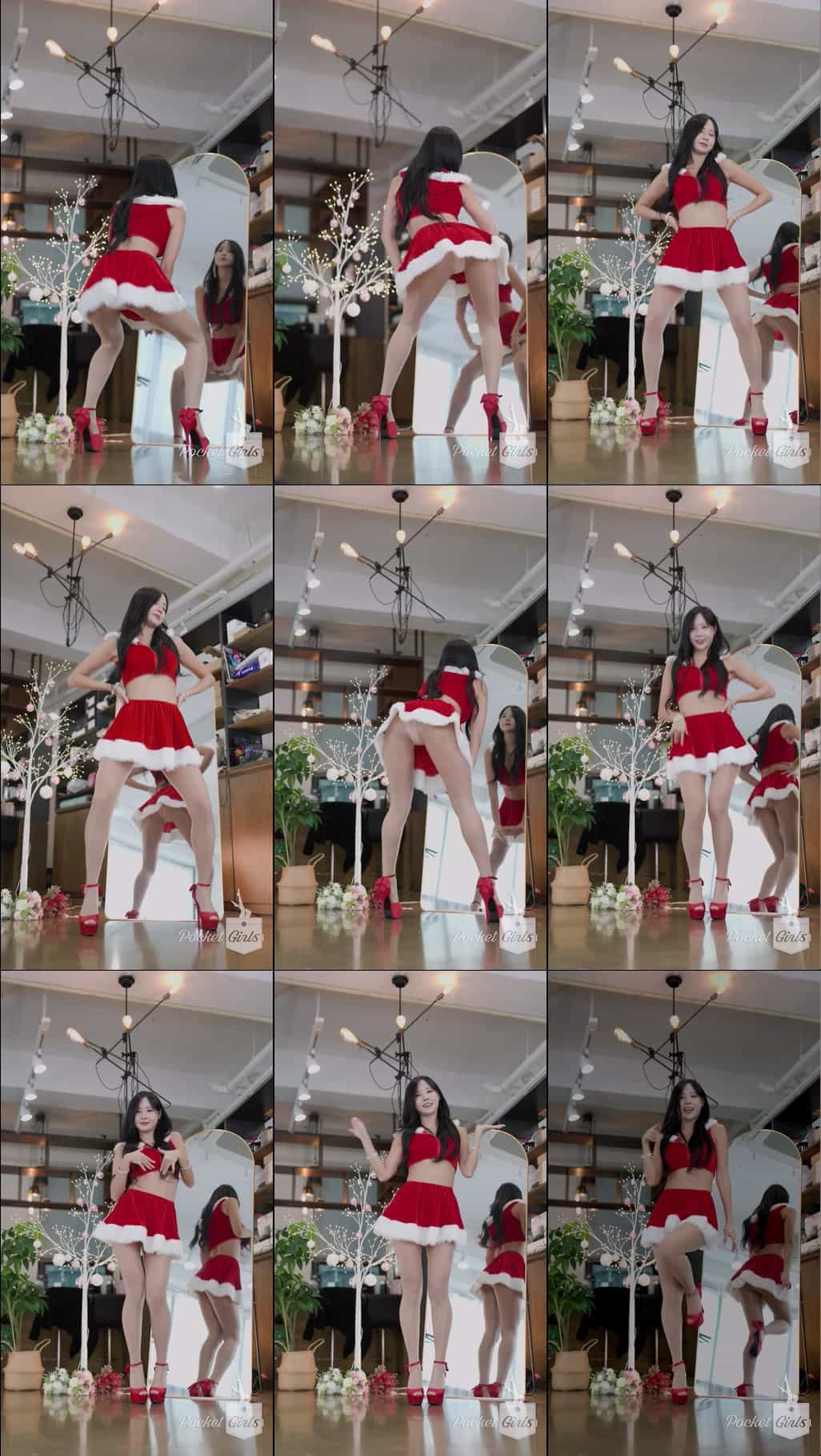 Enchanting Santa Girl Dance, Habin, Pocket Girls, 하빈, 포켓걸스 – #00355插图