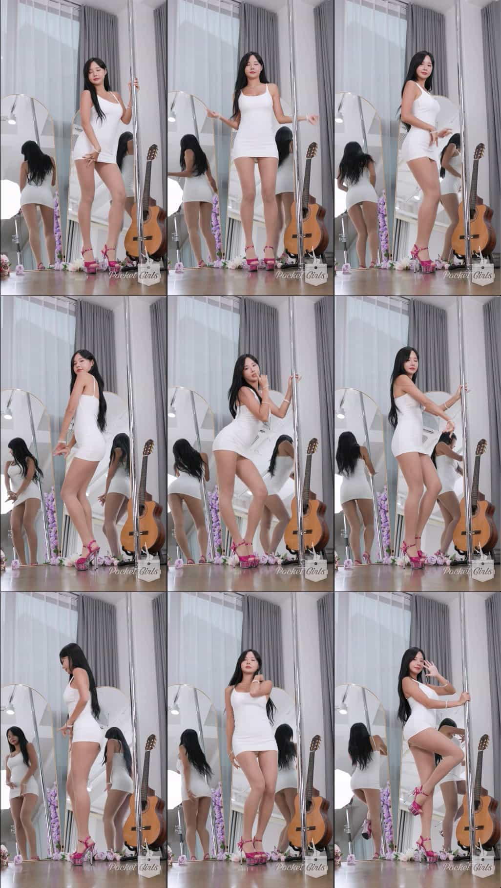 Dance in a White Mini Dress, Pocket Girls, 하빈, 포켓걸스, Free Your Mind – #00324插图