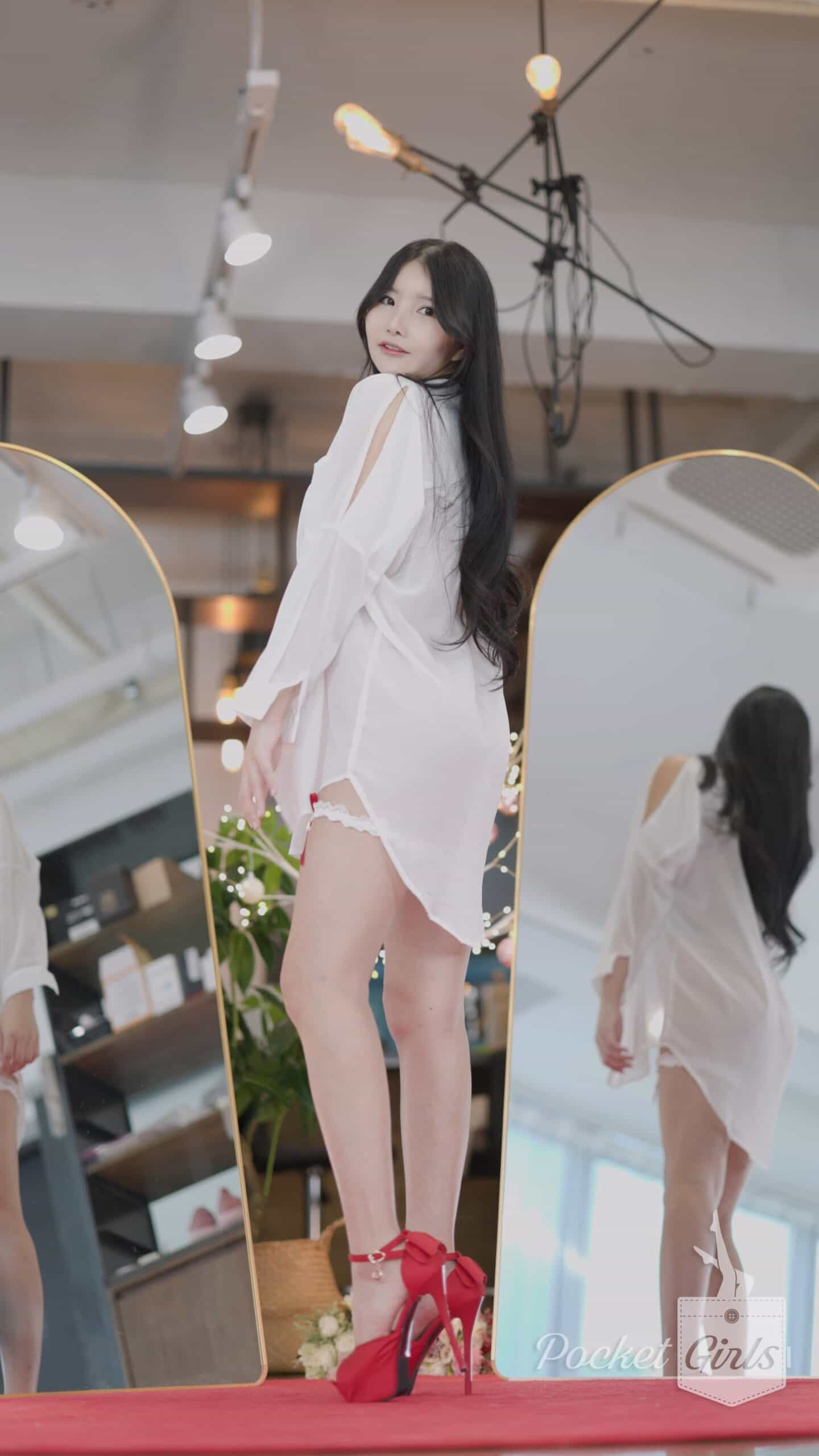 Red and Sheer White Dance, Yeonji, Pocket Girls, 연지, 포켓걸스 #00388插图1