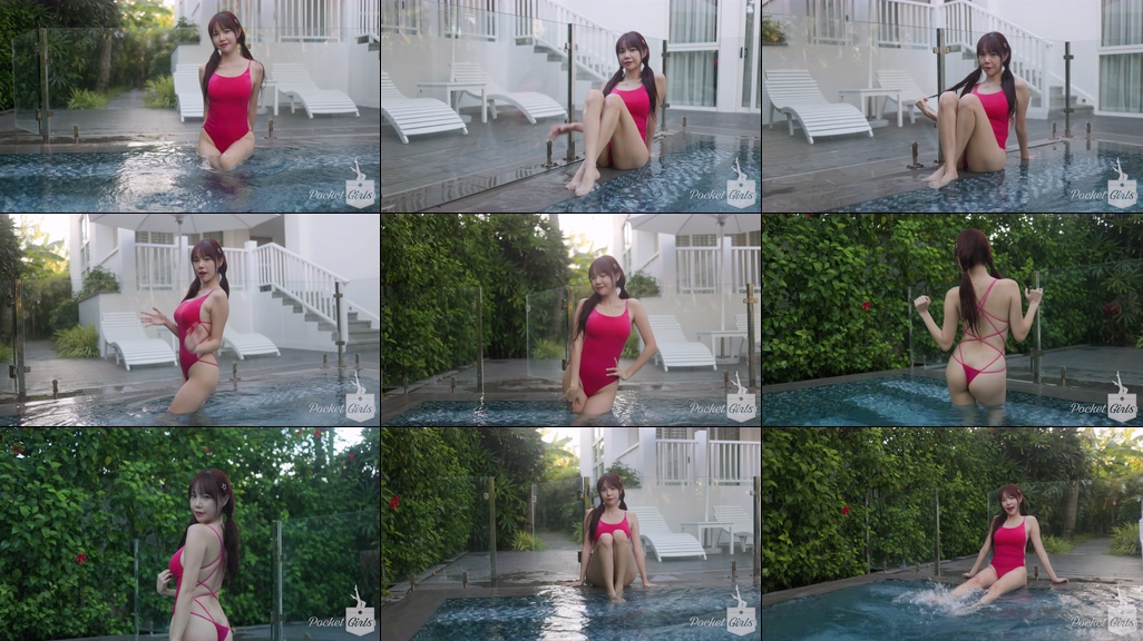 Pink Monokini Pool Dance, Minchae – #1009插图